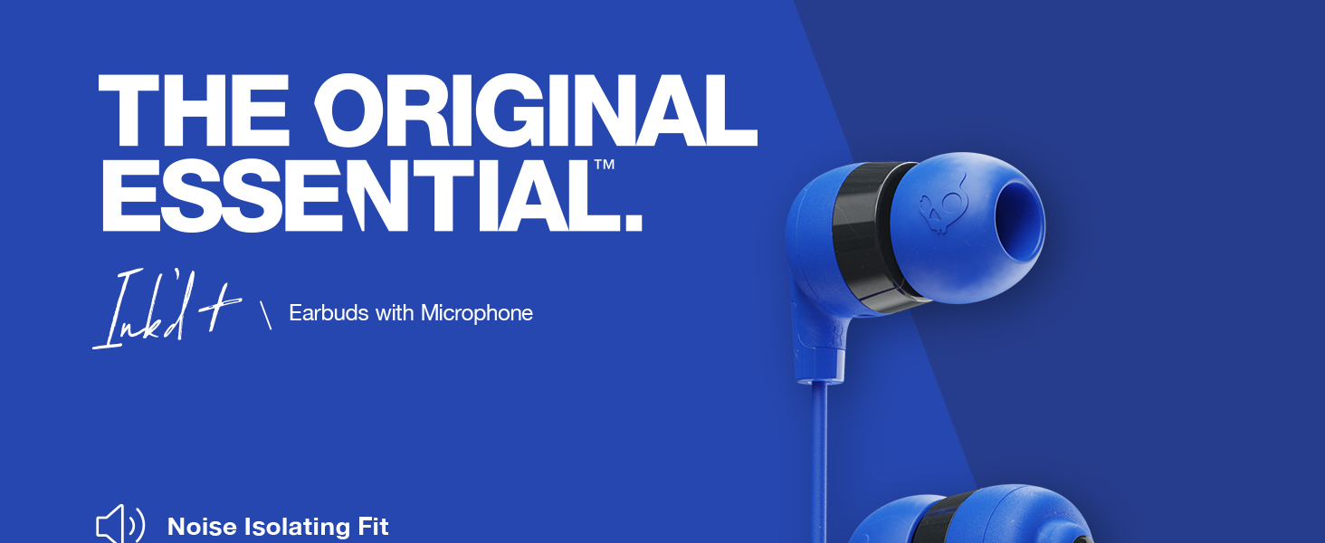 Skullcandy Ink'd+ Wired Earbuds - Exceptional Audio Performance at a Great Price
