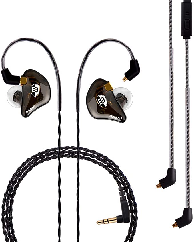 : BASN Bsinger+Pro Clear Brown - High Fidelity In-Ear Monitors with MMCX Connector