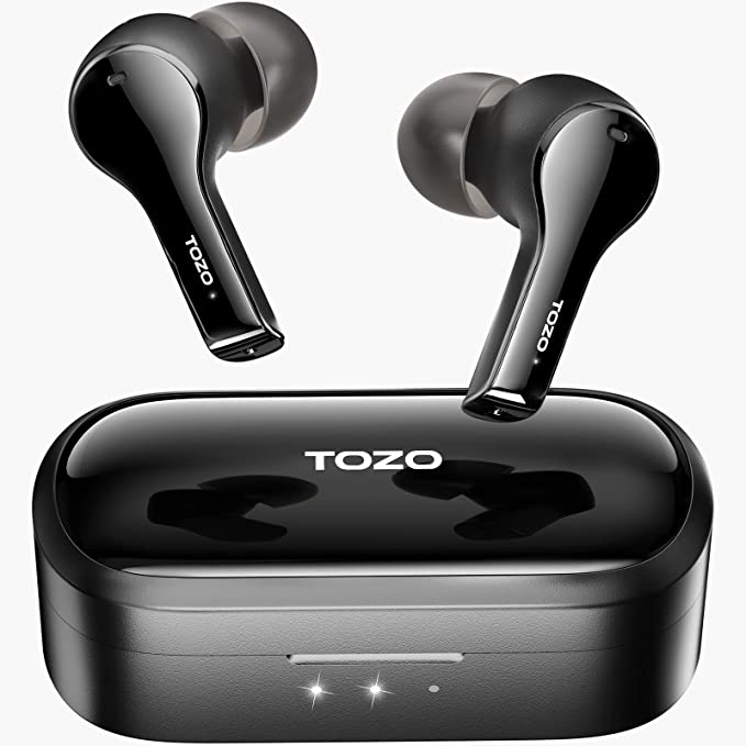 TOZO T9 True Wireless Earbuds – Crystal Clear Calls, Deep Bass, IPX7 Waterproof