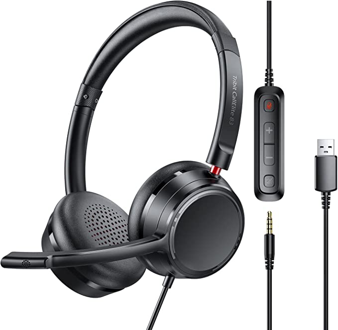 Tribit CallElite83 Wired Headset: The Top Pick for Noise Cancelling Calls