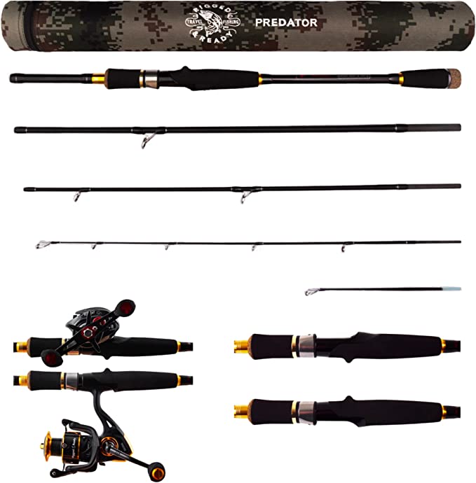 : RIGGED & READY TRAVEL FISHING Predator - A Compact and Versatile Travel Fishing Rod
