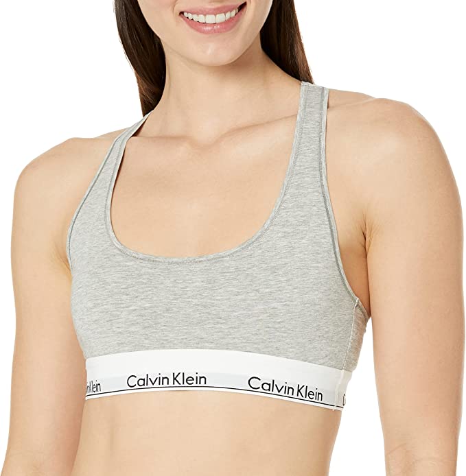 Calvin Klein Women's Modern Cotton Unlined Wireless Bralette - Effortless Comfort Meta