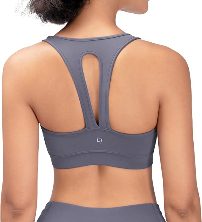 FITTIN Workout Sports Bra - Comfortable and Supportive Racerback Padded Medium Support Yoga Bras