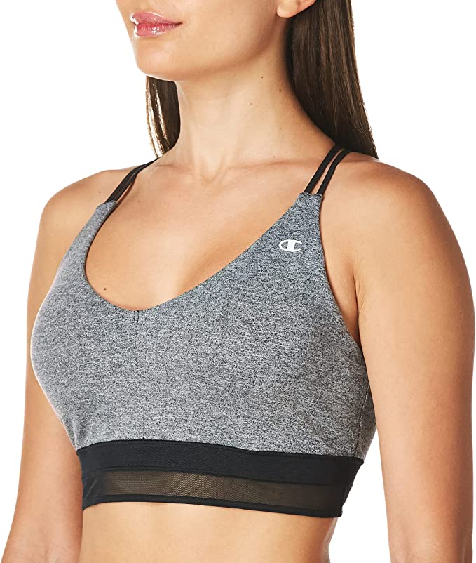 : Champion Women's Soft Touch Strappy Sports Bra – Comfort and Support for Your Active Lifestyle
