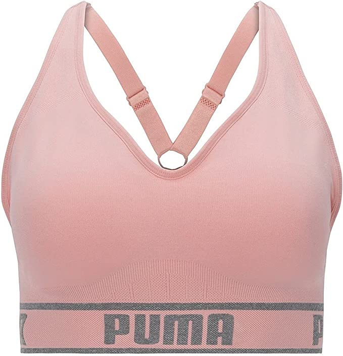 : PUMA Women's Plus Size Seamless Solstice Padded Sports Bra - Stylish Support and Comfort