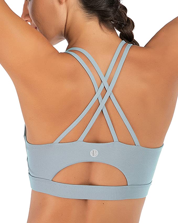 : RUNNING GIRL Strappy Sports Bra - Comfort and Style