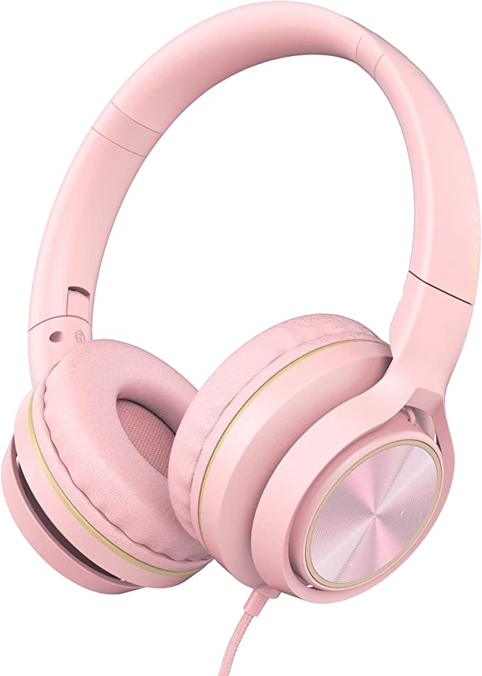 LORELEI S9 Wired Headphones: Lightweight Foldable Headphones Perfect for Students