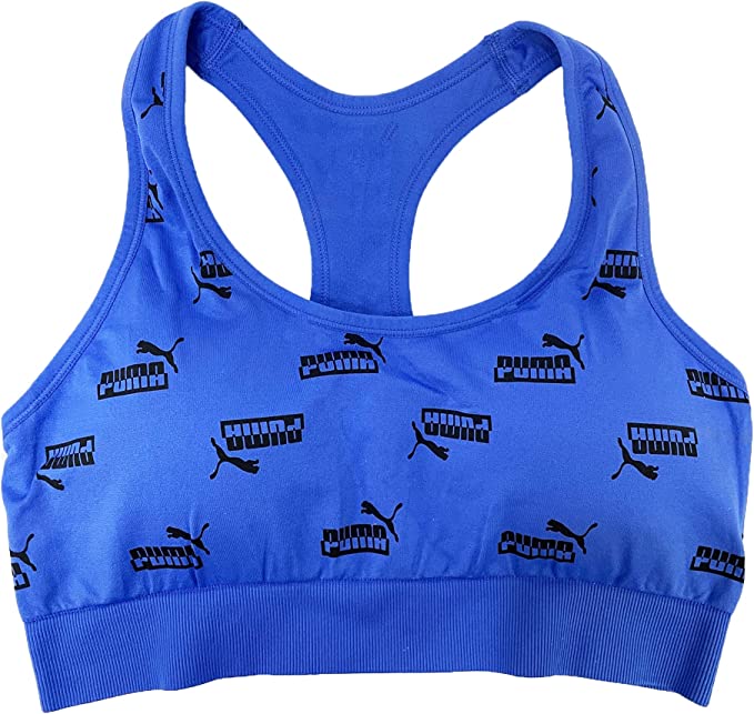 : PUMA Women's Seamless Two Tone Print Sports Bra - Stylish Support for Your Workout