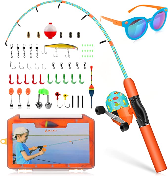 : QudraKast Kids Fishing Pole - Engaging and Fun Fishing Kit for Kids