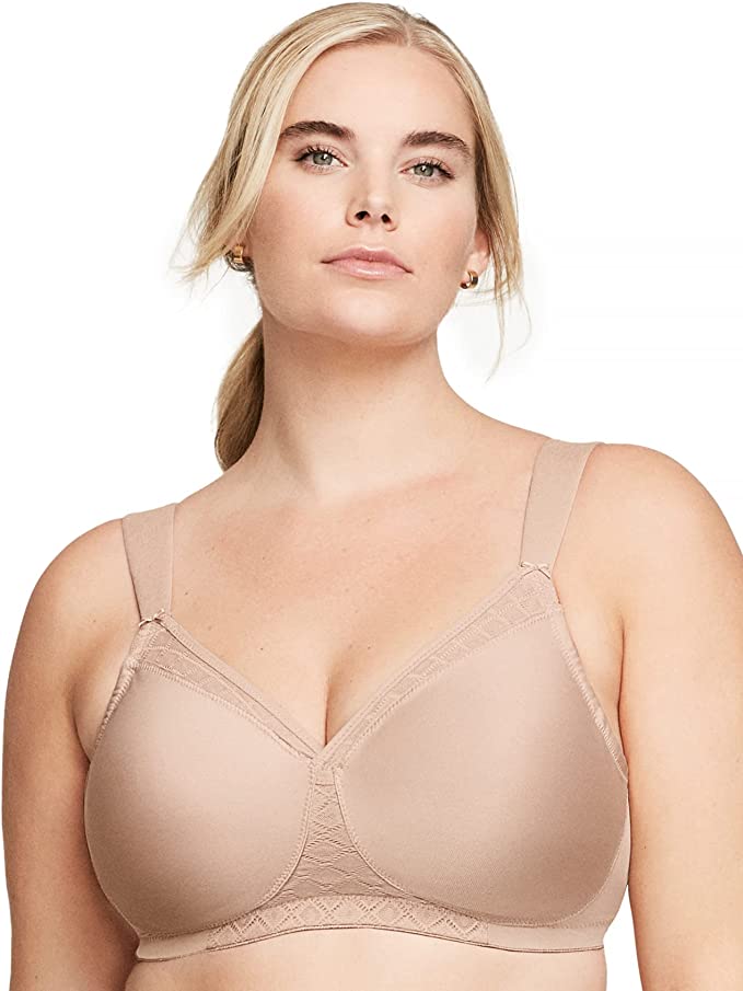 : Glamorise Women's Full Figure MagicLift Non-Padded Wirefree T-Shirt Bra #1080 – All-Day Comfort and Support