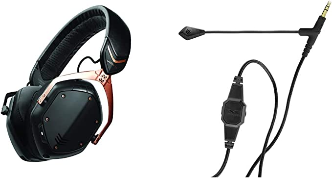 V-MODA Crossfade 2 Wireless Over-Ear Headphones - Rose Gold and BoomPro Microphone for Gaming & Communication