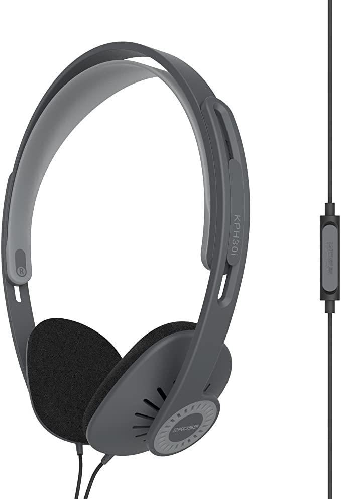 Koss KPH30iK On-Ear Headphones : A Lightweight Portable Classic Delivering Superior Sound Quality