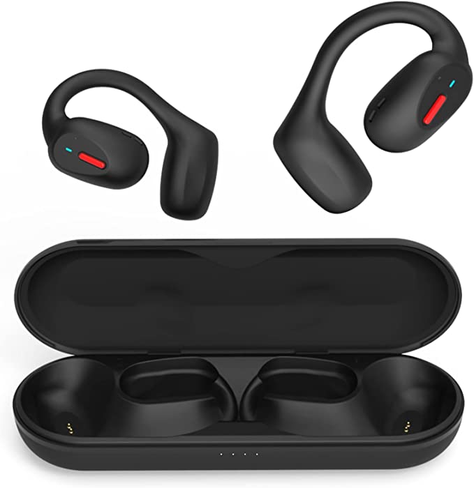 Sotipevs A9 Open Ear Headphones - Comfortable Open-Ear Bluetooth Earbuds with Great Battery Life