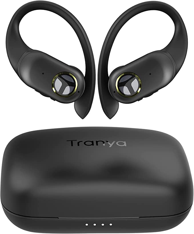 TRANYA T40 Wireless Earbuds with Ear Hooks - Immersive Sound and Comfortable Fit