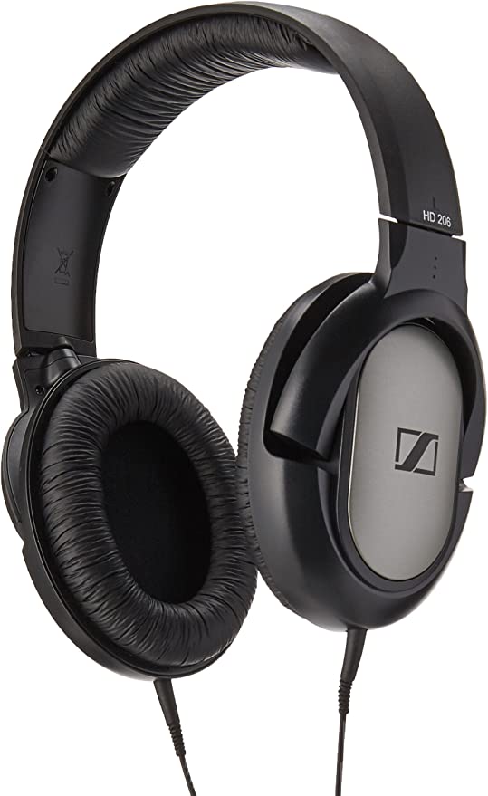 Sennheiser HD 206 Closed-Back Over Ear Headphones  : A Budget-Friendly Audio Upgrade