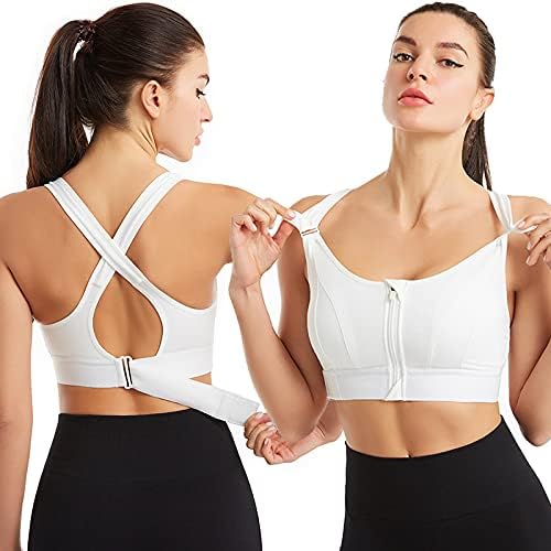 Generic Women Adjustable Front Zipper Sports Bra – Comfortable and Versatile Workout Bra