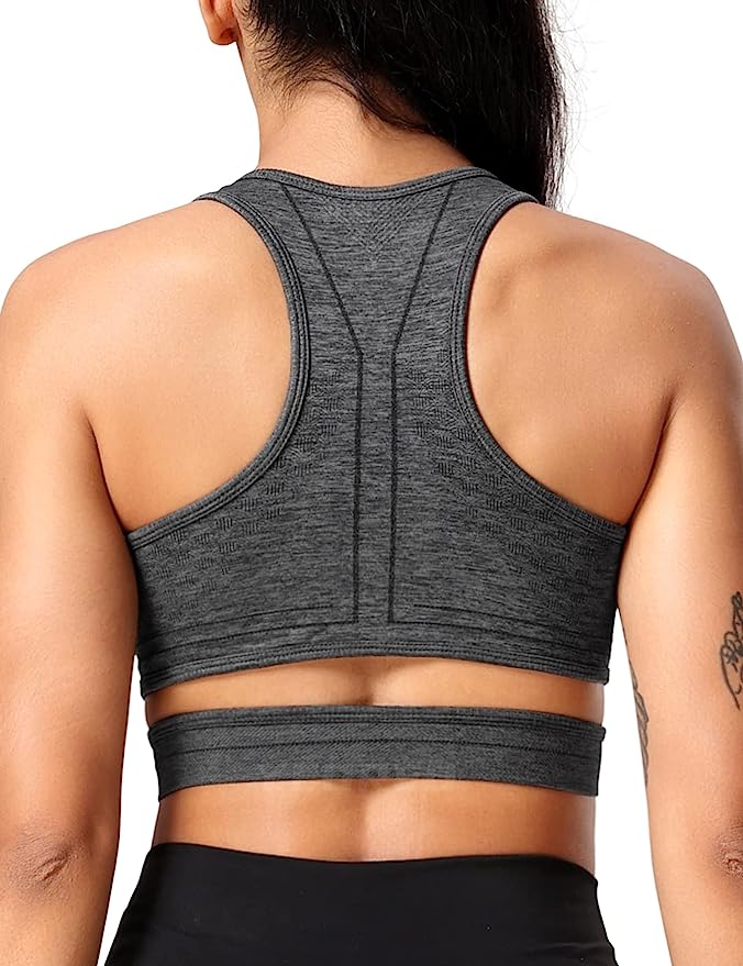 YEOREO Sports Bra Workout Tank Tops Crop Tops Criss-Cross Back Padded Yoga Bra – Product 