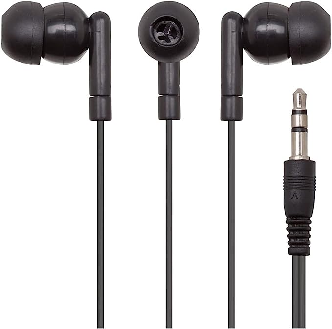 Maxell 190560 EB-95 Budget Stereo Ear Buds Black – Lightweight and Full Sound