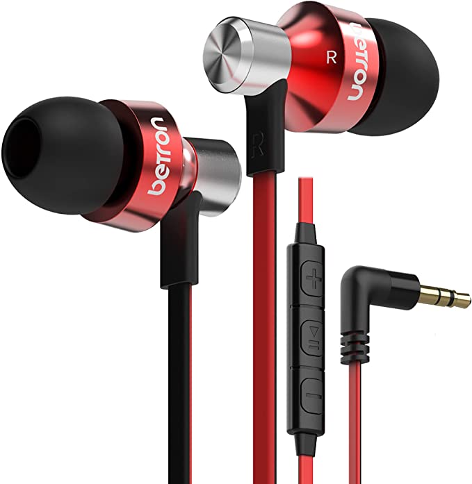Betron DC950 Wired Earbuds - Enhanced Bass and Comfortable Fit