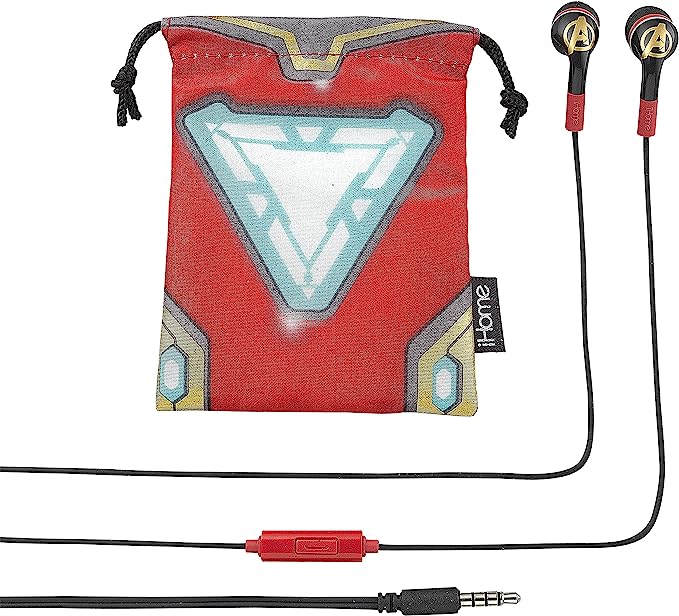 eKids Avengers Earbud & In-Ear Headphones - Size-Defying Sound with Enhanced Bass Response