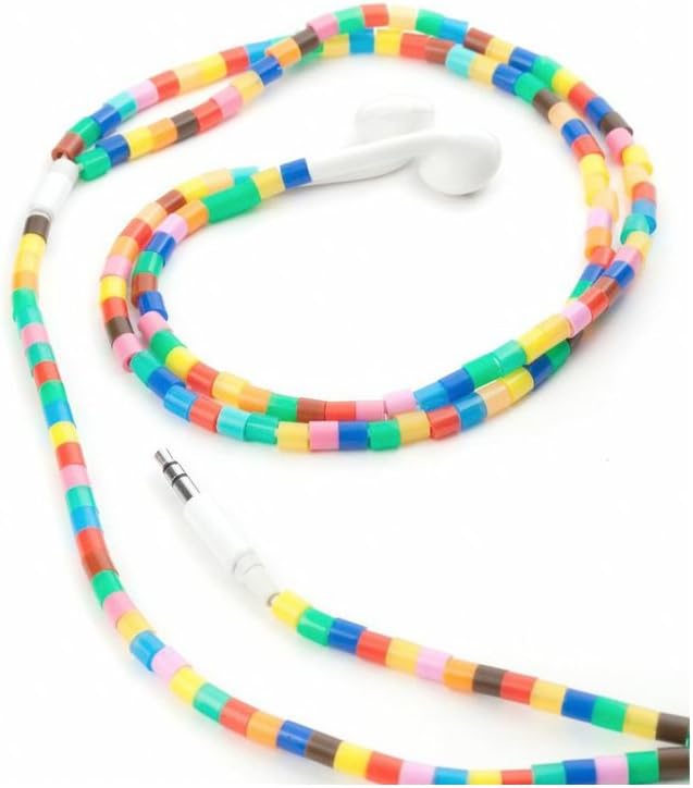 Kikkerland US90 Beaded Ear Buds - Colorful and Fun Listening Experience