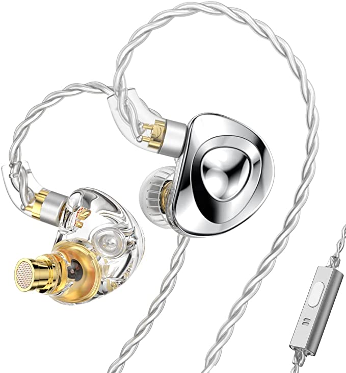 H HIFIHEAR TRN MT4 Earbuds - Rich Sound Experience and Comfortable Fit