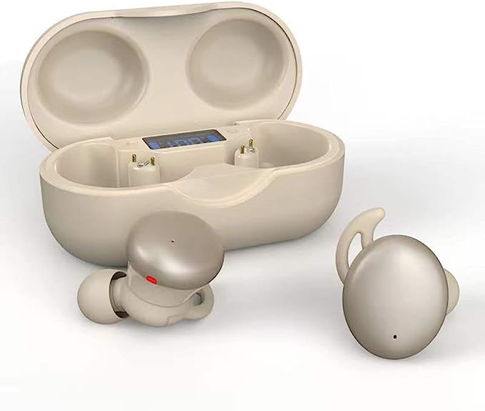 Xmenha CGR-LQ-T30-Beige – Comfortable Sleep Earbuds with Bluetooth Connectivity
