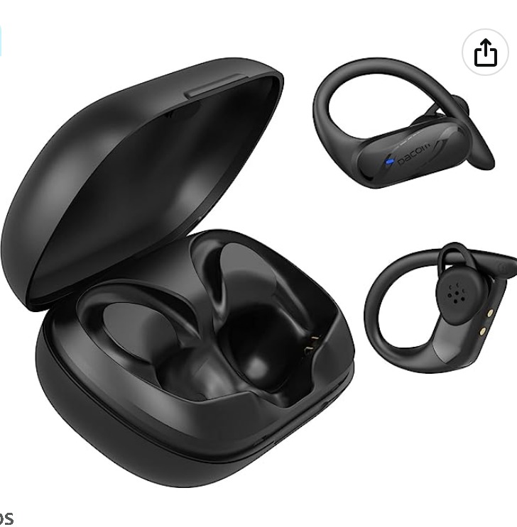 iqua BoneBudsX1 Open-Ear Bone Conduction Bluetooth Earbuds: Lightweight and Built for Sports