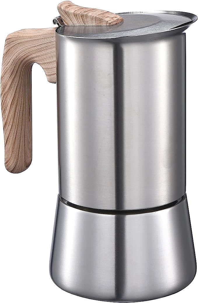 Bruntmor BRUN-000757 Stovetop Espresso Maker - Make Barista-Quality Coffee at Home