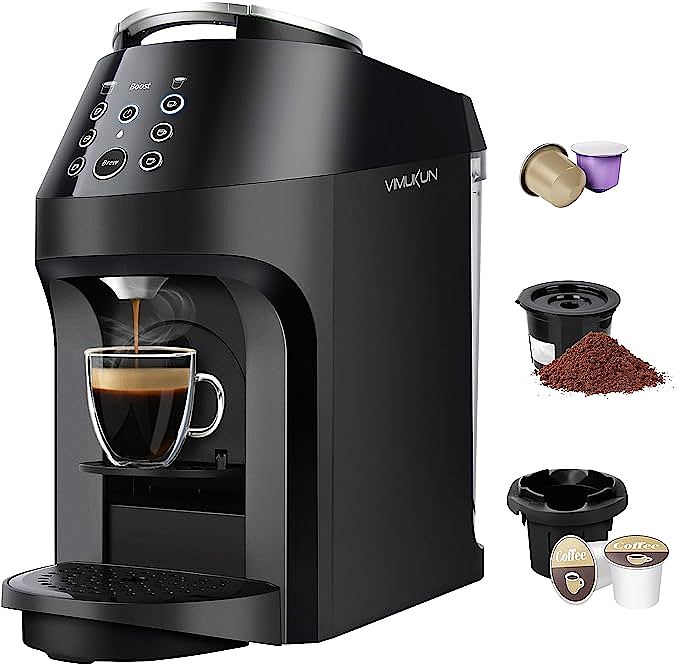 VIMUKUN CM7033-UL Coffee Latte Machine: Versatile 3-in-1 Functionality For Coffee Lovers