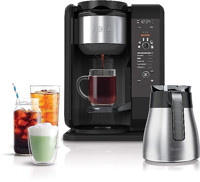 Ninja CP307 Hot and Cold Brewed System with Auto-IQ - Excellent Coffee and Tea Maker for Versatility