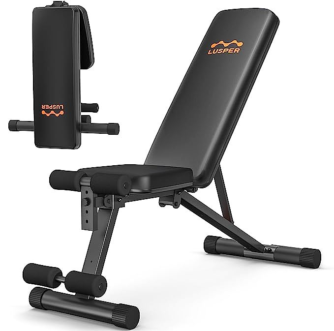 : Lusper Adjustable Weight Bench - A Sturdy and Versatile Home Gym Essential