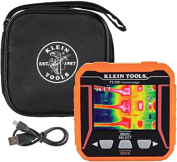 Klein Tools TI250 Rechargeable Thermal Imaging Camera - Versatile Troubleshooting Tool for Professionals