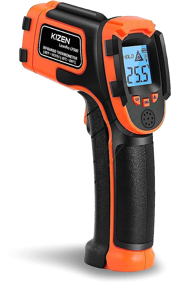 Kizen LP300 Infrared Thermometer Gun - Accurate and Versatile Temperature Reader