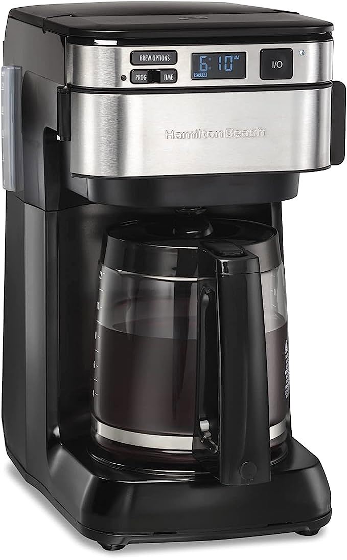 Hamilton Beach 46310 Programmable Coffee Maker: Front-Fill Design Saves Counter Space