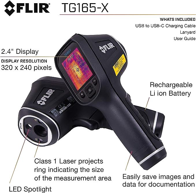 FLIR TG165-X thermal camera 