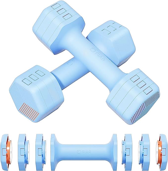 Fiar Adjustable Weight Dumbbells Set - Convenient and Space-Saving Home Gym Addition