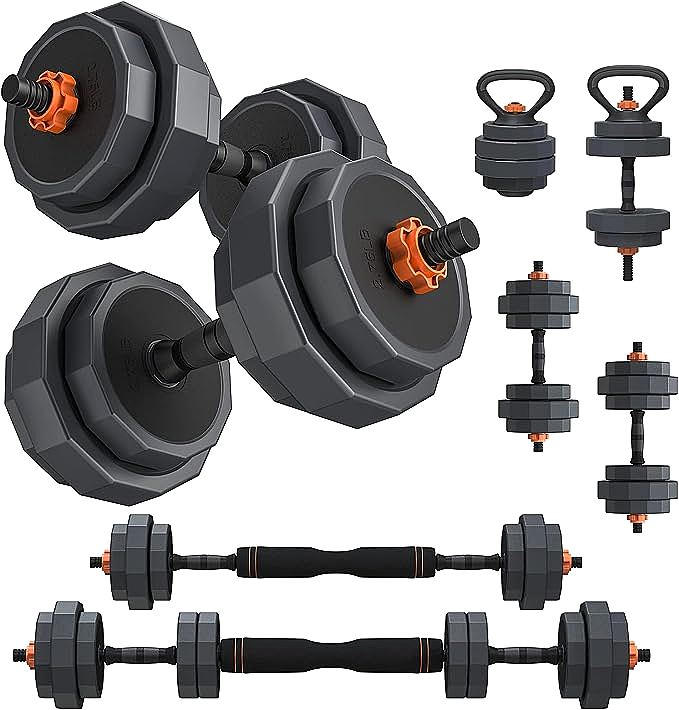 : Lusper Adjustable Weight Dumbbell Set - Versatile and Convenient Home Gym Equipment
