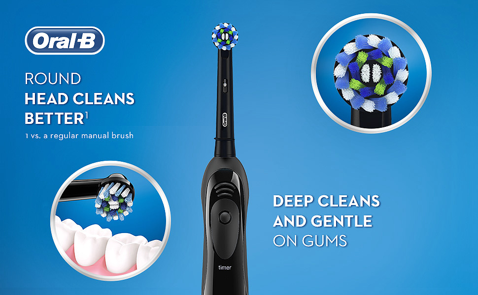  Oral-B Pro 100 CrossAction Battery Powered Electric Toothbrush     