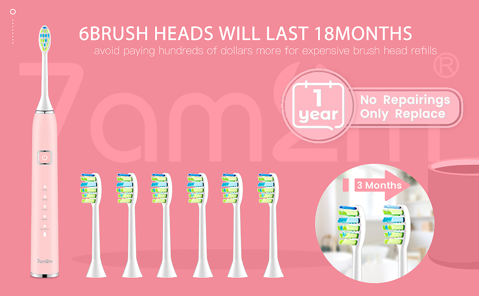  7AM2M AM101 Sonic Electric Toothbrush   