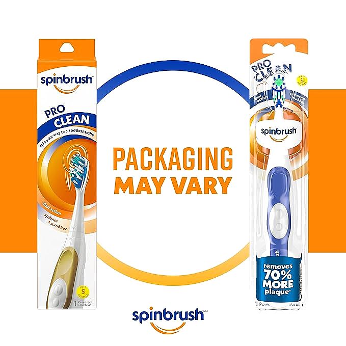  Spinbrush Pro Clean Battery Toothbrush for Adults  