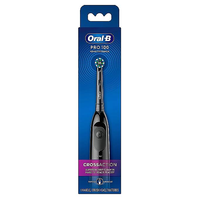  Oral-B Pro 100 CrossAction Battery Powered Electric Toothbrush  