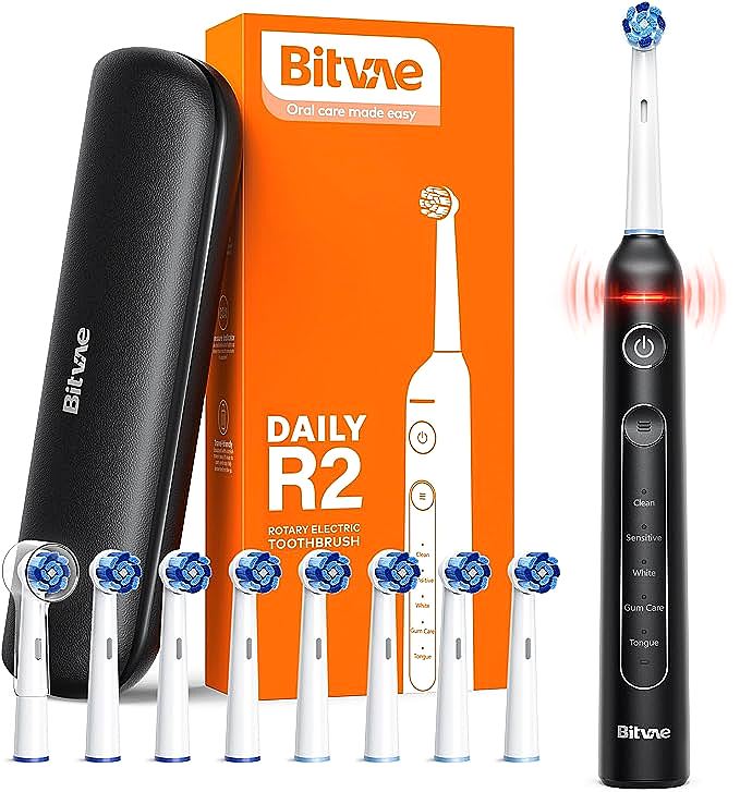 Bitvae R2 Rotating Electric Toothbrush for Adults
