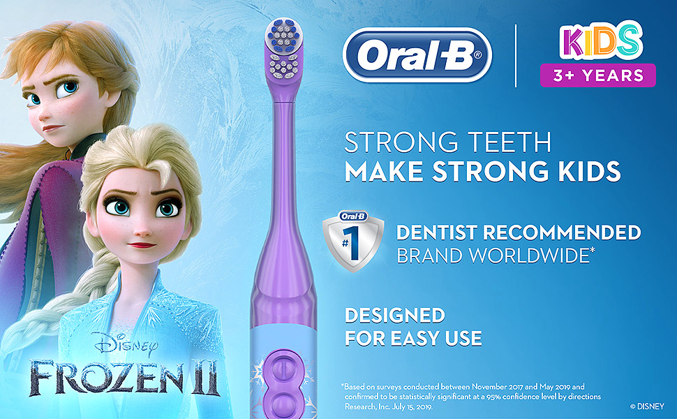  Oral-B Pro Health Kids Battery Power Electric Toothbrush Featuring Disney's Frozen 