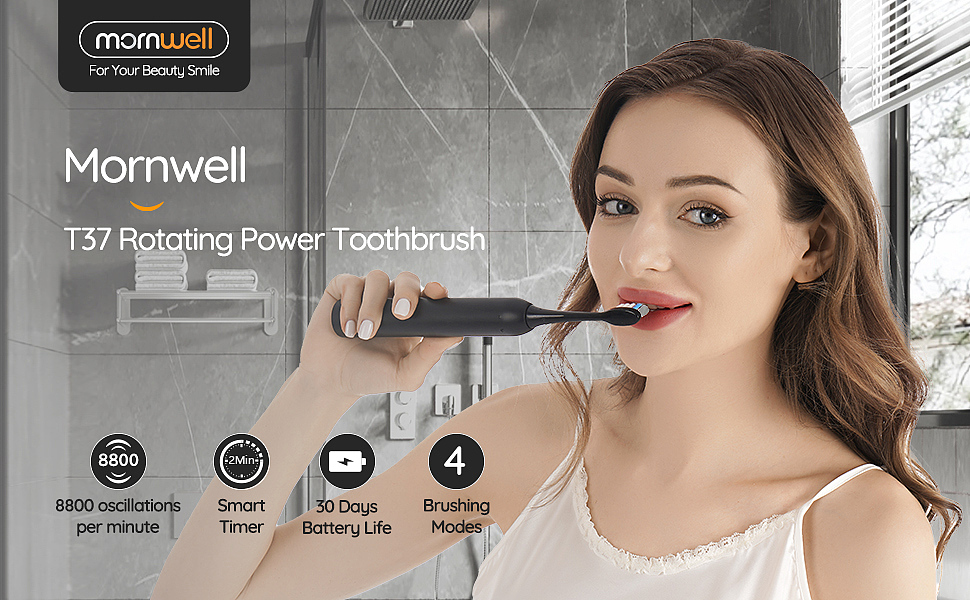  mornwell RST2203 Spin Electric Toothbrush   