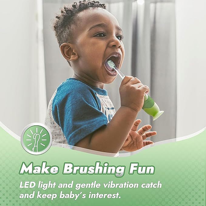  Papablic Toddler Sonic Electric Toothbrush for Ages 1-3 Years   