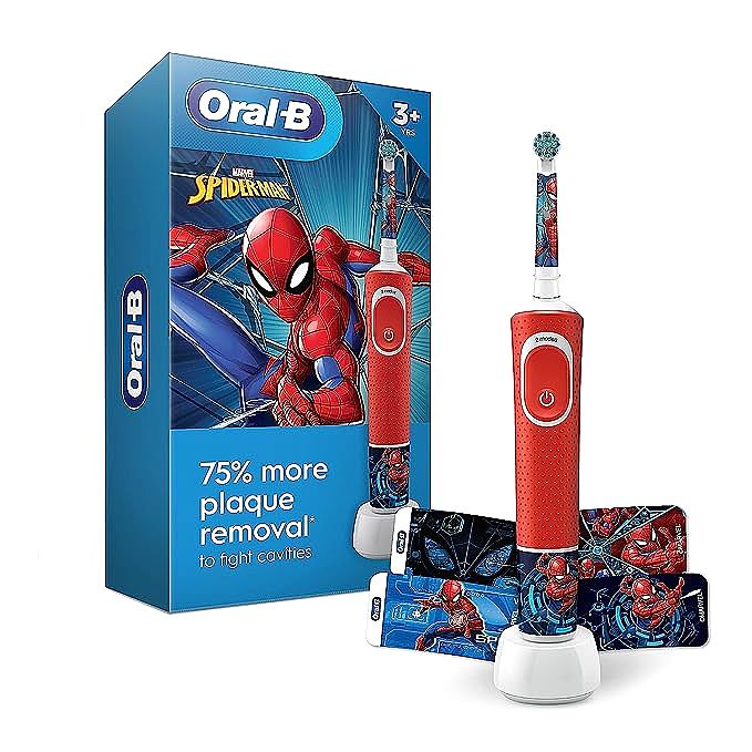 Oral-B Kids Electric Toothbrush Featuring Marvel's Spiderman