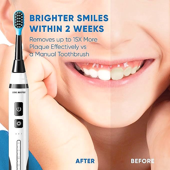  ORAL MASTER Kids Sonic Electric Toothbrush   
