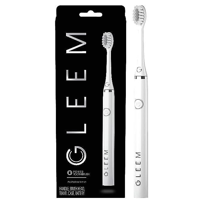 Gleem MJUTY0129bh Battery Power Electric Toothbrush with Travel Case