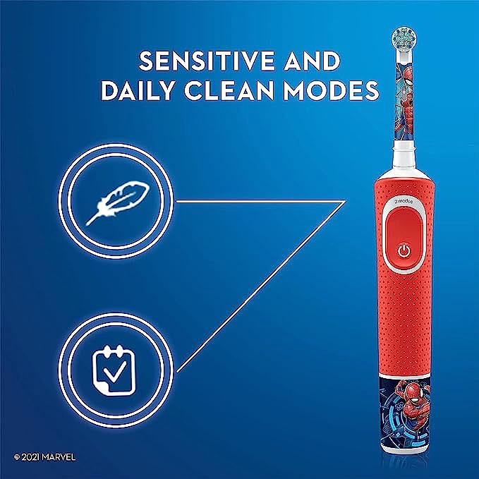  Oral-B Kids Electric Toothbrush Featuring Marvel's Spiderman  